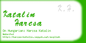katalin harcsa business card